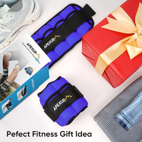 APEXUP 7 lbs/Pair Adjustable Ankle Weights for Women and Men, Modularized Leg Weight Straps for Yoga, Walking, Running, Aerobics, Gym in Saudi Arabia