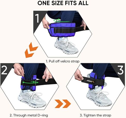 APEXUP 7 lbs/Pair Adjustable Ankle Weights for Women and Men, Modularized Leg Weight Straps for Yoga, Walking, Running, Aerobics, Gym in Saudi Arabia