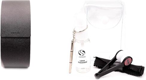حافظة نظارة شمسية سوداء كبيرة من Prada + حزمة مع مجموعة النظارات الفاخرة eSHADES in Saudi Arabia