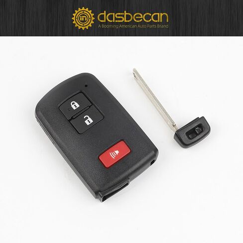 استبدال مفتاح Dasbecan Key Fob متوافق مع Toyota Highlander 2017-2019 Land Cruiser 2016-2018 4Runner 2020-2021 Tacoma 2015-2021 Sequoia Tundra 2019-2021 يستبدل HYQ14FBA 281451-2110 3 أزرار in Saudi Arabia