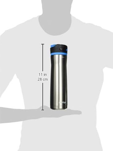 Contigo Ashland Water Bottle, 24 oz, Stainless Steel w/Blue Poppy in Saudi Arabia