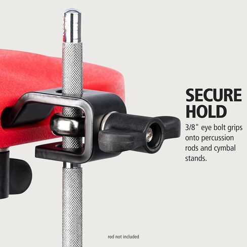 Meinl Percussion Block with Adjustable Mount, Low Pitch – NOT MADE IN CHINA – For Perc Rigs, Drum Set or Marching Band, TWO-YEAR WARRANTY (MPE4R) in Saudi Arabia