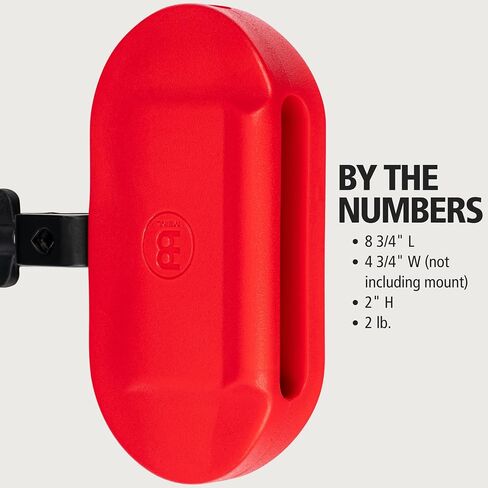 Meinl Percussion Block with Adjustable Mount, Low Pitch – NOT MADE IN CHINA – For Perc Rigs, Drum Set or Marching Band, TWO-YEAR WARRANTY (MPE4R) in Saudi Arabia