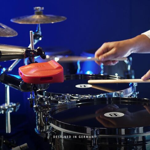 Meinl Percussion Block with Adjustable Mount, Low Pitch – NOT MADE IN CHINA – For Perc Rigs, Drum Set or Marching Band, TWO-YEAR WARRANTY (MPE4R) in Saudi Arabia