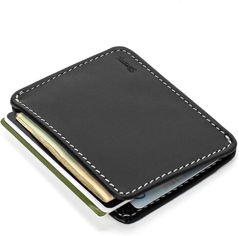 Slimmy R1S2 International 1-Pocket Minimalist Slim Wallet- Black - RFID Blocking in Saudi Arabia
