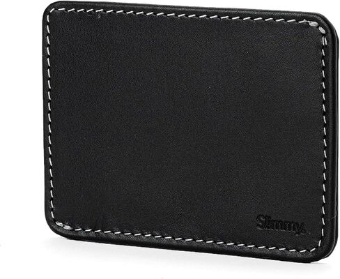 Slimmy R1S2 International 1-Pocket Minimalist Slim Wallet- Black - RFID Blocking in Saudi Arabia
