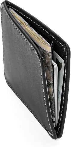 Slimmy R1S2 International 1-Pocket Minimalist Slim Wallet- Black - RFID Blocking in Saudi Arabia