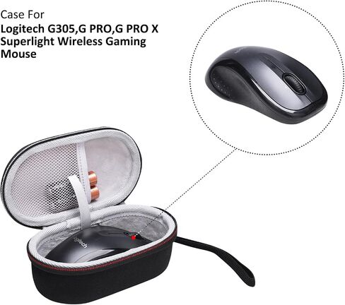 حافظة ماوس XANAD لماوس Logitech/Apple/HP/Razer، تناسب Logitech M510/M650/M170/Apple Magic Mouse/Razer Viper V2 Pro Hyperspeed ماوس الألعاب اللاسلكي - حقيبة تخزين للحمل in Kuwait