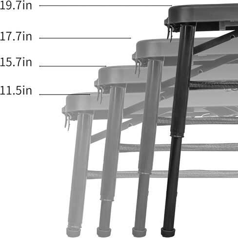طاولة قابلة للطي صغيرة من Deer's Life مع شبكة، طاولة بطاقات، 4 أقدام، طاولة سرير للعمل، طاولات تخييم محمولة للشواء في الهواء الطلق والنزهات على الشاطئ in Kuwait