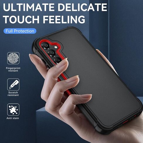 Galaxy A14 5G Phone Case with HD Screen Protector Heavy Duty [3 Layer] Hybrid Shock Proof Protective Rugged Bumper PC and TPU Cover Case for Samsung Galaxy A14 5G/4G Phone in Saudi Arabia