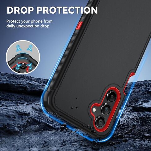 Galaxy A14 5G Phone Case with HD Screen Protector Heavy Duty [3 Layer] Hybrid Shock Proof Protective Rugged Bumper PC and TPU Cover Case for Samsung Galaxy A14 5G/4G Phone in Saudi Arabia