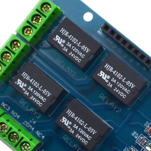 4 Channel 5v Relay Shield Module for Arduino UNO R3 Relay Shield Interface 4 Four Channel for PIC AVR DSP ARM MCU Arduino UNO R3 in Saudi Arabia