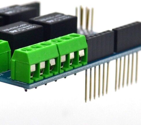 4 Channel 5v Relay Shield Module for Arduino UNO R3 Relay Shield Interface 4 Four Channel for PIC AVR DSP ARM MCU Arduino UNO R3 in Saudi Arabia