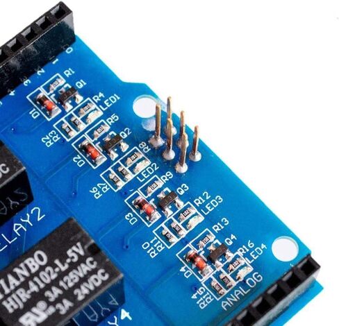 4 Channel 5v Relay Shield Module for Arduino UNO R3 Relay Shield Interface 4 Four Channel for PIC AVR DSP ARM MCU Arduino UNO R3 in Saudi Arabia