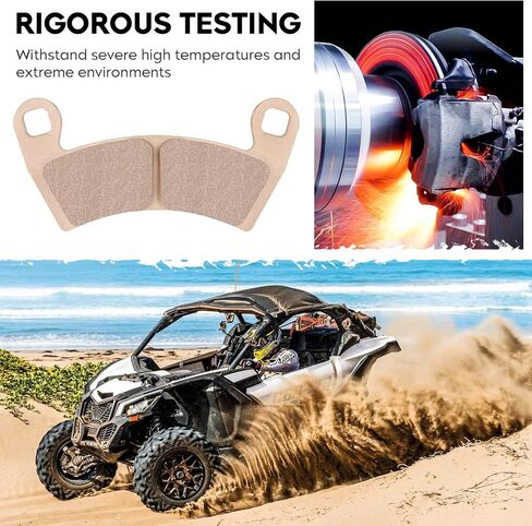 مجموعة وسادات الفرامل الأمامية والخلفية الملبدة متوافقة مع Polaris RZR XP 1000 2012-2019، Ranger 570 Crew 2016-2020، Ranger EV 2016-2019 in Saudi Arabia