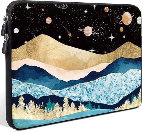 AMARY 11.6" -12.5 inch Laptop Bag Neoprene Notebook Carrying Pouch Chromebook Sleeve Ultrabook Case Tablet Cover Fit Apple MacBook Air HP DELL Lenovo Asus Samsung (Flowers) in Saudi Arabia