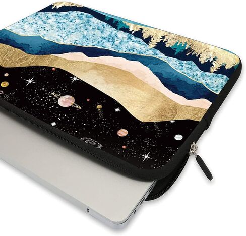 AMARY 11.6" -12.5 inch Laptop Bag Neoprene Notebook Carrying Pouch Chromebook Sleeve Ultrabook Case Tablet Cover Fit Apple MacBook Air HP DELL Lenovo Asus Samsung (Flowers) in Saudi Arabia