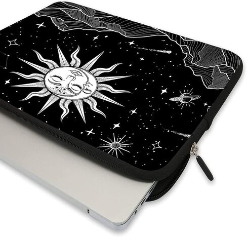AMARY 11.6" -12.5 inch Laptop Bag Neoprene Notebook Carrying Pouch Chromebook Sleeve Ultrabook Case Tablet Cover Fit Apple MacBook Air HP DELL Lenovo Asus Samsung (Flowers) in Saudi Arabia