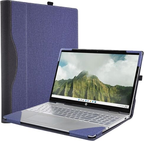 Laptop Cover for HP Laptop 17z-cp/17 scu /17s-cu/Envy Laptop 17t-cr/17-ch for ASUS Zenbook Pro 17 17.3" PU Leather Case (Black) in Saudi Arabia