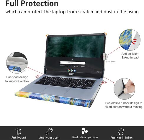 Alapmk غطاء حماية لجهاز الكمبيوتر المحمول Acer Chromebook 317 CB317-1H CB317-1H-C994 مقاس 17.3 بوصة [لا يناسب Acer Chromebook 314 315]، شجرة الحب in Saudi Arabia
