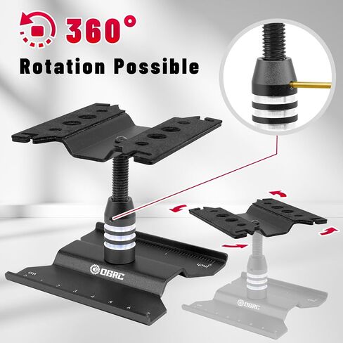 RC Work Stand RC Car Repair Stand Workstation for SCX24 TRX4M FCX24 1/16 1/18 1/24 Scale RC Truck Crawler Buggy (Red) in Saudi Arabia