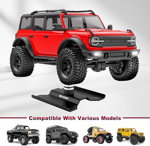 RC Work Stand RC Car Repair Stand Workstation for SCX24 TRX4M FCX24 1/16 1/18 1/24 Scale RC Truck Crawler Buggy (Red) in Saudi Arabia