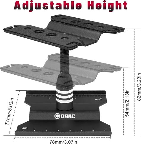 RC Work Stand RC Car Repair Stand Workstation for SCX24 TRX4M FCX24 1/16 1/18 1/24 Scale RC Truck Crawler Buggy (Red) in Saudi Arabia