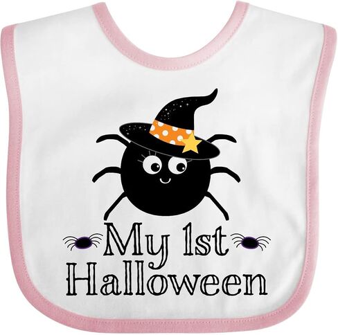 inktastic My 1st Halloween Witch Spider Baby Bib in Saudi Arabia