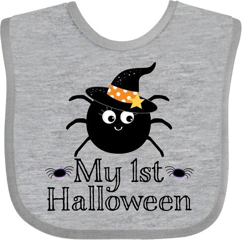 inktastic My 1st Halloween Witch Spider Baby Bib in Saudi Arabia