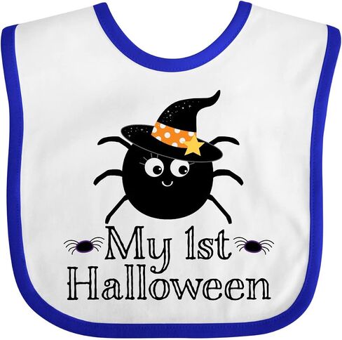 inktastic My 1st Halloween Witch Spider Baby Bib in Saudi Arabia