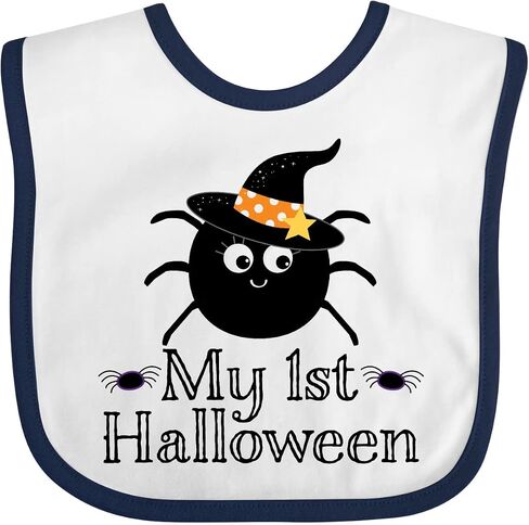 inktastic My 1st Halloween Witch Spider Baby Bib in Saudi Arabia