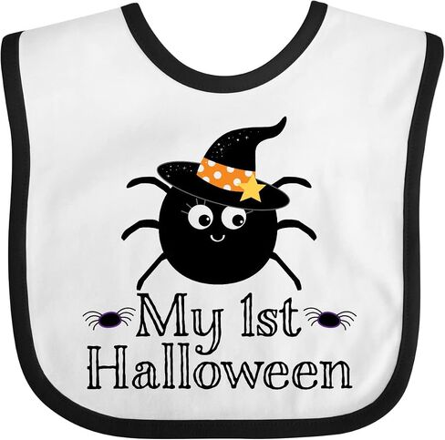 inktastic My 1st Halloween Witch Spider Baby Bib in Saudi Arabia