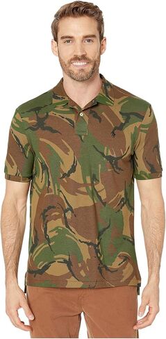 Polo Ralph Lauren Classic Fit Mesh Polo British Elmwood Camo SM in Saudi Arabia