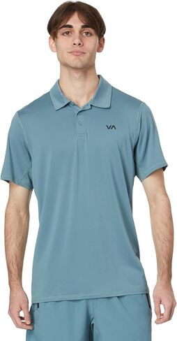 RVCA Mens Sport Vent Athletic Breathable Short Sleeve Polo Shirt in Saudi Arabia