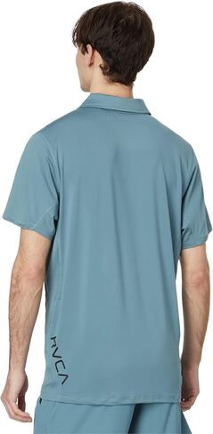 RVCA Mens Sport Vent Athletic Breathable Short Sleeve Polo Shirt in Saudi Arabia