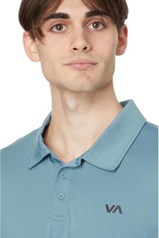 RVCA Mens Sport Vent Athletic Breathable Short Sleeve Polo Shirt in Saudi Arabia
