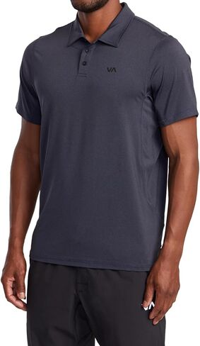 RVCA Mens Sport Vent Athletic Breathable Short Sleeve Polo Shirt in Saudi Arabia