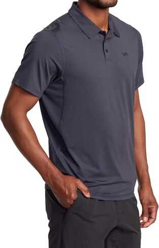 RVCA Mens Sport Vent Athletic Breathable Short Sleeve Polo Shirt in Saudi Arabia