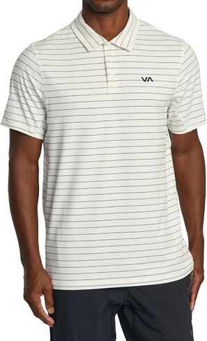 RVCA Mens Sport Vent Athletic Breathable Short Sleeve Polo Shirt in Saudi Arabia