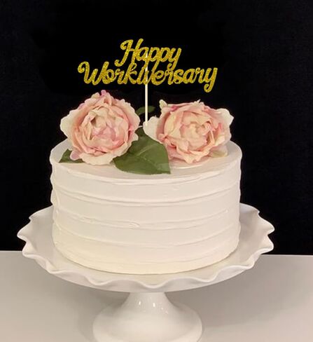 Happy Workiversary cake topper for Work Party Office Party,Employee Retirement Decor,Employee Retirement Decor,gold in Kuwait