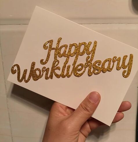 Happy Workiversary cake topper for Work Party Office Party,Employee Retirement Decor,Employee Retirement Decor,gold in Kuwait