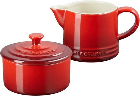 مجموعة الكريم والسكر من Le Creuset Stoneware Signature، سيريس، كريم: 300 مل، سكر: 8 أونصة، in Kuwait