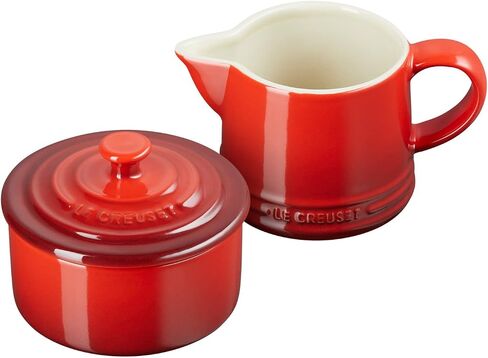 مجموعة الكريم والسكر من Le Creuset Stoneware Signature، سيريس، كريم: 300 مل، سكر: 8 أونصة، in Kuwait