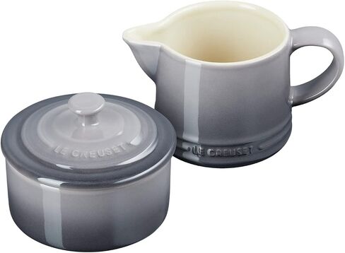 مجموعة الكريم والسكر من Le Creuset Stoneware Signature، سيريس، كريم: 300 مل، سكر: 8 أونصة، in Kuwait