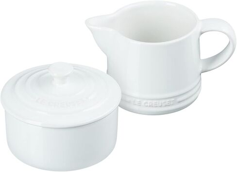 مجموعة الكريم والسكر من Le Creuset Stoneware Signature، سيريس، كريم: 300 مل، سكر: 8 أونصة، in Kuwait