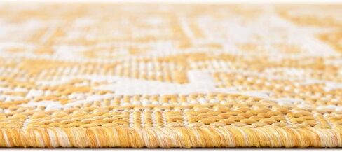 Unique Loom Outdoor Aztec Collection Area Rug - Chalca (2' x 6' 1" Runner, Rust Red/ Ivory) in Saudi Arabia