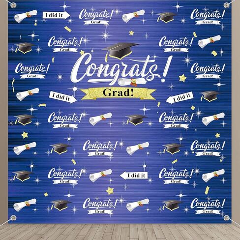 2024 Graduation Photography Backdrop Graduation Party Decorations Fabric Congratulate Grad Backdrop Graduation Celebration Background Banner for Prom Party 70.9 x 70.9 Inch in Saudi Arabia