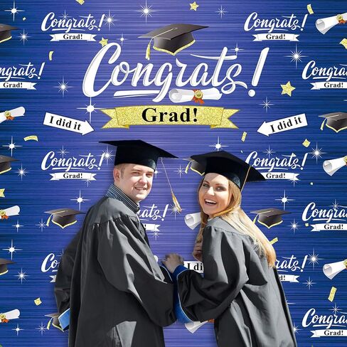 2024 Graduation Photography Backdrop Graduation Party Decorations Fabric Congratulate Grad Backdrop Graduation Celebration Background Banner for Prom Party 70.9 x 70.9 Inch in Saudi Arabia