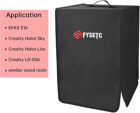 غطاء طابعة ثلاثي الأبعاد من الراتنج FYSETC أحادي X LCD SLA غلاف تخزين للحماية من أشعة الشمس والغبار والأوساخ متوافق مع Elego SaturnS، Sonic 4K-12(L) x 12(W) x 18(H) بوصة in Kuwait