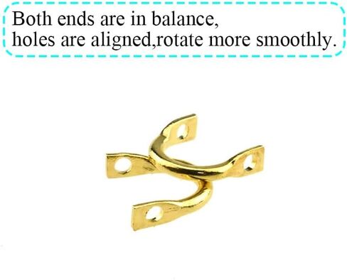 Fishing Spinner Clevis Lure Blades Spoon Fishing Tail Bait DIY Rigs Aligned End Smooth Spin Big Enough Loop to Go Through Wire Easy Tie Hook Line for Freshwater Saltwater 40PCS Gold Copper in Saudi Arabia